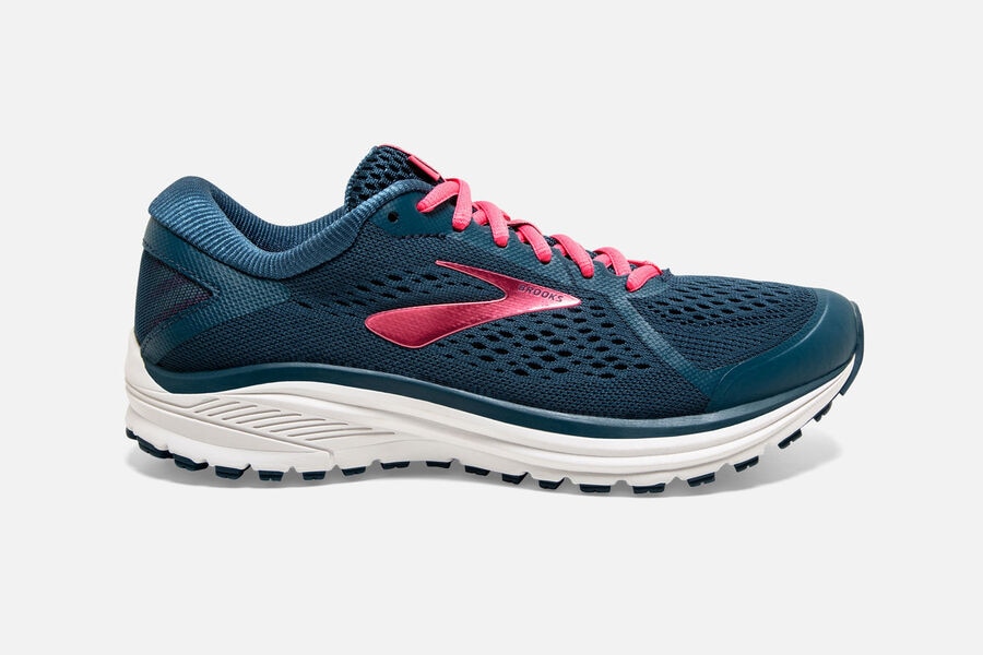 Brooks Aduro 6 Mens Australia - Road Running Shoes - Blue/Pink/White (478-MRDJT)